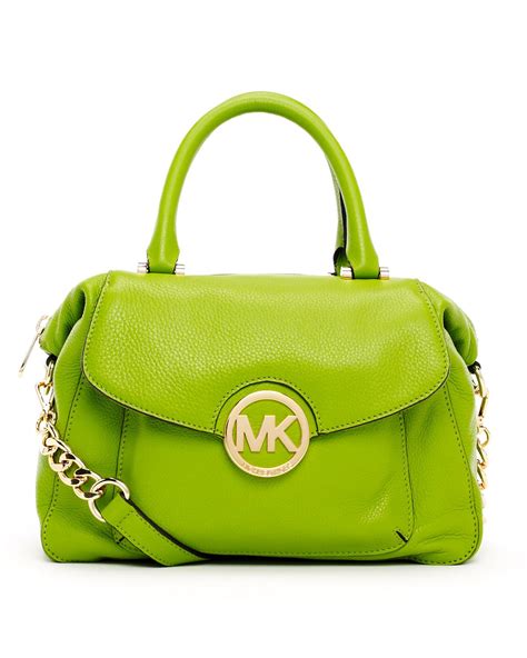 lime green michael kors satchel|Michael Kors purses green.